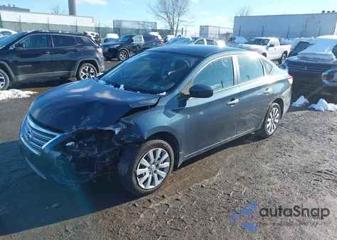 2014 Nissan Sentra Sv z USA, uszkodzony, nr VIN 3N1AB7AP0EL676271